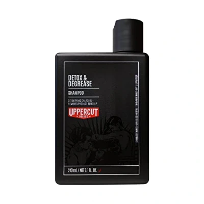 Imagen de Uppercut Deluxe Champú Desintoxicante y Desengrasante, de Limpieza Profunda para Eliminar Acumulaciones, Adecuado Tipos Cabello Graso, con Carbón Activado Adicional, 240ml