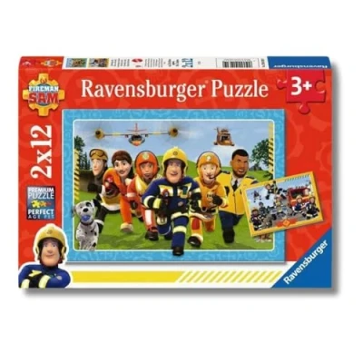 Imagen de Ravensburger Puzzle Sam El Bombero, Rompecabezas para Niños de 3+ Años, Juego Educativo y Estimulante, 2 Puzzles 12 Piezas