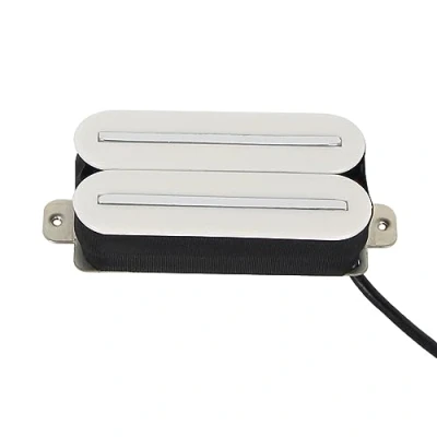 Imagen de FLEOR pastilla de alto rendimiento Pastillas Humbucker doble riel caliente guitarra eléctrica cerámica,Blanco