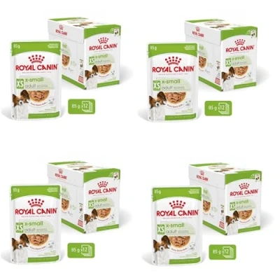 Imagen de ROYAL CANIN x Small Adult Paquete Doble 2 12 85 g Alimento húmedo para Perros Adultos y Muy pequeños A Partir de los 10 Meses con trozos En Salsa bolsitas