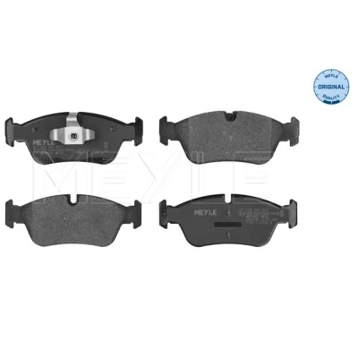 Imagen de MEYLE 025 239 3517 Juego de pastillas freno ORIGINAL Quality Eje delantero preparado para indicador desgaste Chapa antichirridos BMW: 1 Hatchback