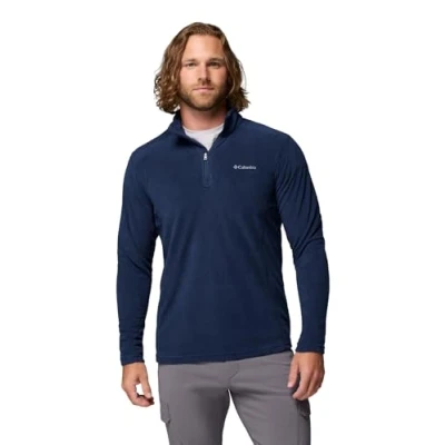 Imagen de Columbia Klamath Range II Half Zip Camiseta para Senderismo, Azul Marino colegial sólido, Medium Hombre