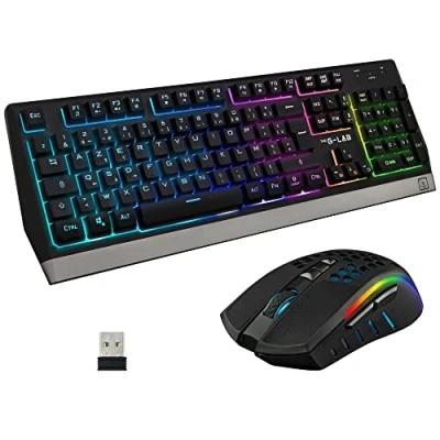 Imagen de Combo Teclado + Ratón Gaming The G lab Tungsten