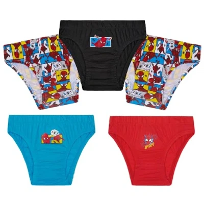 Imagen de Marvel Transpirables Calzoncillos para Niño, Regalo Ropa Interior (Multi Spiderman,5 6 Años)