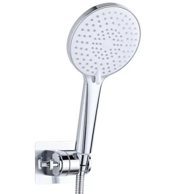 Imagen de Alcachofa Ducha con Manguera Alta Presion YEAUPE PRO Antical Ahorro de Agua Cabezal extraíble 3 Modos,UniversalCabezal Grande redondo (Φ120 mm),Cromo