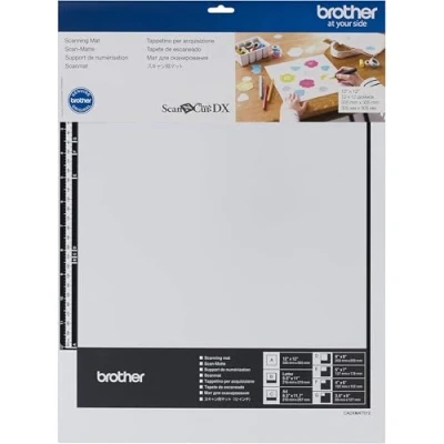 Imagen de Brother ScanNCut DX Mat CADXMATS12, alfombrilla de escaneo 12 x pulgadas, no adherente para escanear diseños personalizados, accesorios máquinas corte