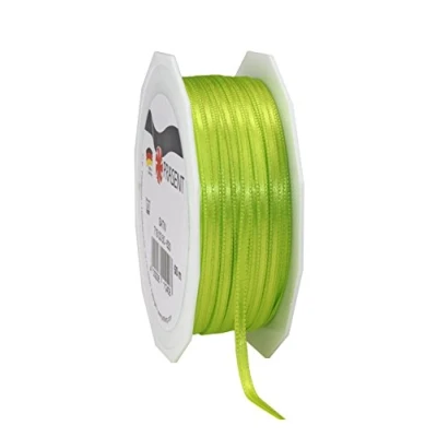 Imagen de Präsent Verde Claro, 55 Yardas para Envolver, 0.12 Pulgadas de Ancho, decoración y Manualidades, Cinta Decorativa Regalos, Cada ocasión, Poliéster, Canela, 3mm 50m, 50