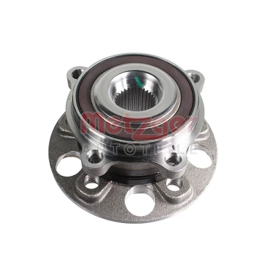 Imagen de METZGER WM 2364 Juego de cojinete rueda Eje trasero con buje rueda, anillo sensor magnético incorporado 148mm MERCEDES BENZ: Clase C Sedán