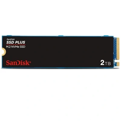 Imagen de SanDisk SSD Plus 2TB, M.2 2280 PCIe Gen3 NVMe SSD, con velodidad de lectura hasta 3200 MB/s