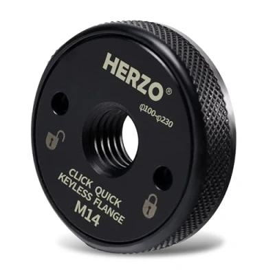 Imagen de HERZO Tuerca de Sujeción Rápida M14 para amoladora angular AEG, Black&amp;Decker, Dewalt, Fles, Hitachi, Metabo, Makita etc