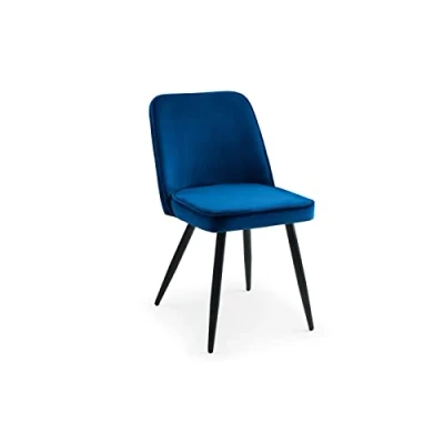 Imagen de Julian Bowen Juego de 2 sillas comedor Burgess, azul