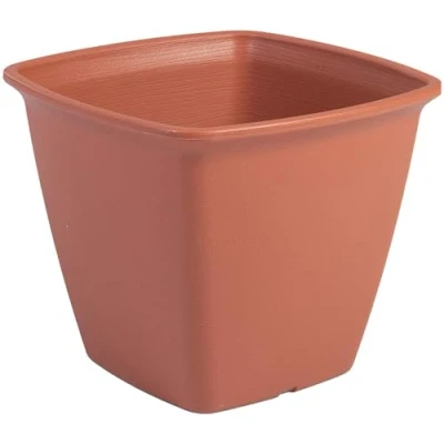 Imagen de Iris Ohyama, Maceta, jardinera redonda con sistema de drenaje/reserva agua, para la jardinería Round Plant Pot450 Marrón