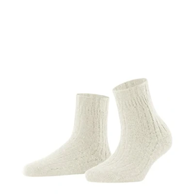 Imagen de FALKE Bedsock Rib W HP lana cachemira calida suave 1 par, Calcetines Mujer, Blanco (Off White 2049), 35 38
