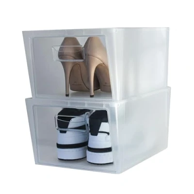 Imagen de Snips, Set 2 Porta Zapatos, Zapatero, Organizadores de Cajas para Zapatos Ahorrador Espacio 37 x 27,7 25,7 cm, Zapatero Armario, Made in Italy