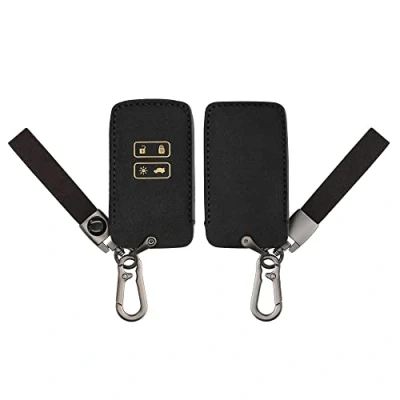 Imagen de kwmobile Funda para Llave de Coche Compatible con Renault Smart Key 4 Botones (Solo Keyless Go) Carcasa Protectora Cuero sintético Mando Colores