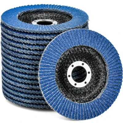 Imagen de HATANSE 10 Piezas Discos Abrasivos Ø 125 mm x 22.2 de Láminas Grano 40 para Amoladoras Angulares Acero Inoxidable Metal y Madera