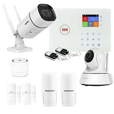 Imagen de Kit de Alarma para casa conectada inalámbrica WiFi y gsm Amazone 2 cámaras Lifebox KIT11