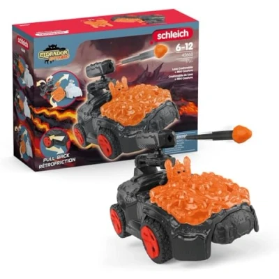 Imagen de schleich 42668 Crashmobil de lava con minicriatura, a partir 7 años, ELDRADOR CREATURES playset, 17 piezas