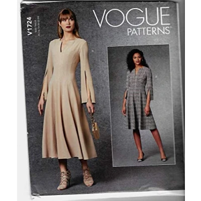 Imagen de Vogue Patterns V1724F5 Vestido para mujer, color blanco