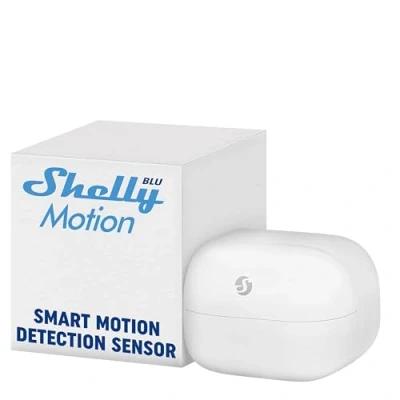 Imagen de Shelly BLU Motion, Sensor Bluetooth De Movimiento y Lux, Automatizacion del Hogar, No Hub Requerido, Compatible con Alexa Google, Aplicación iOS Android, Alcance hasta 9 Metros