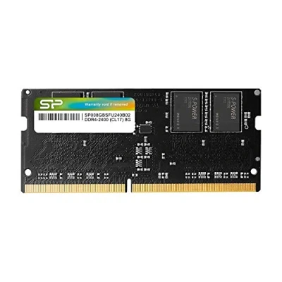 Imagen de SP Silicon Power Módulo de Memoria para portátil 8GB DDR4 RAM 2400MHz (PC4 19200) 260 Pines SO DIMM 1.2 V, bajo Voltaje, Paquete Individual, 2400 MHz, FBE SU008GBSFU240B02ED
