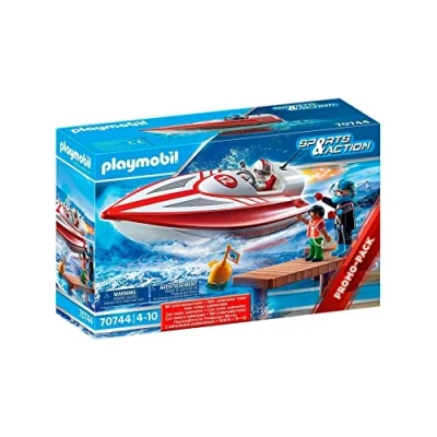 Imagen de Playmobil Speedboot MET Onderwatermotor Juguete para niños, Talla: One Size, Multicolor