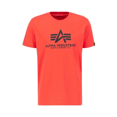 Imagen de Alpha Industries Basic Camiseta estampada, Talla: Small, Radiant red