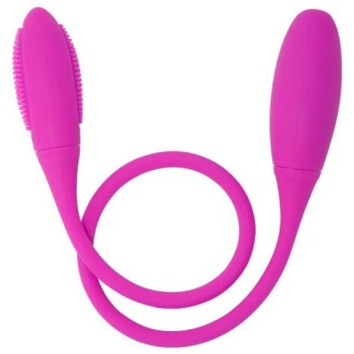 Imagen de Vibrador dobles Deluxe snaky color violeta y de silicona PrettyLove