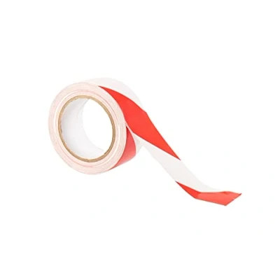 Imagen de GTSE Cinta de Peligro 50 mm x 33 m por Rollo 1 a Rayas para señalización Suelos y Seguridad Rojo Blanco