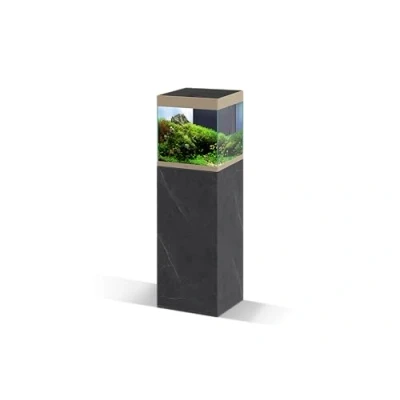Imagen de CIANO, Mueble Emotions Pro 40 Marble 95x40x40 cm, de Madera, para Acuario, Soporte con 1 Puerta y Compartimento Almacenamiento, Acuario Peces, Fabricado en Portugal