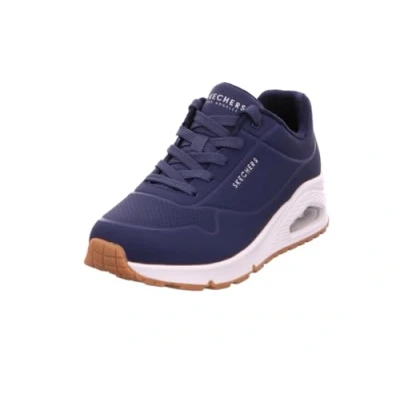 Imagen de Skechers Uno, Zapatillas de Deporte Mujer, Navy Durabuck Mesh, 35.5 EU
