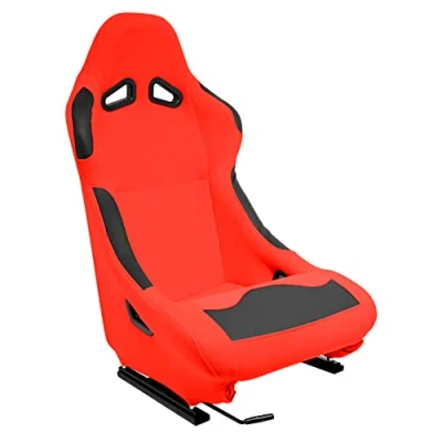 Imagen de AUTO STYLE Asiento Deportivo &#039;BW&#039; Rojo Respaldo Fijo incl. Correderas