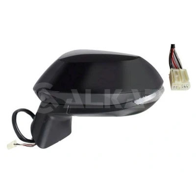 Imagen de Espejo retrovisor Alkar 6143065 izquierda imprimado eléctrico calefactable, abatible eléctricamente, convexo para vehíc. con volante a la