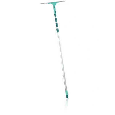 Imagen de Leifheit Set de Window Slider XL Telescope 415 cm y funda lavado, limpiaventanas telescópico, rasqueta limpiacristales con microfibra