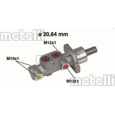 Imagen de METELLI 05 0296 Cilindro Maestro de Freno 20,64 Aluminio PEUGEOT: 206 Hatchback, 306 Berlina