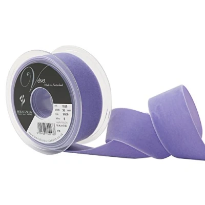 Imagen de Berisfords Cinta de Terciopelo, Violeta, 10.2 x 4.5 cm, 5
