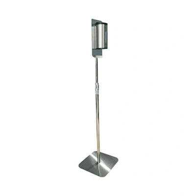 Imagen de Wonduu Soporte de Pie en Acero Inoxidable para dispensador Gel Desinfectante con Altura Ajustable Empresas, Negocios, Hogar