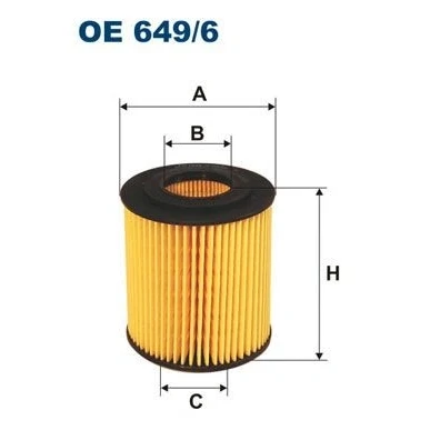 Imagen de Filtro de aceite FILTRON OE 649/6