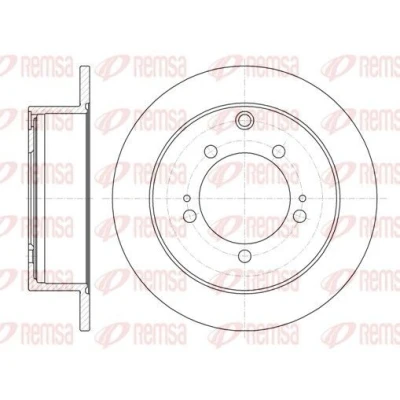 Imagen de REMSA 61230.00 Disco de freno Eje trasero 261,8, 261,8 9,5 5 macizo MITSUBISHI: Montero iO, Outlander I SUV