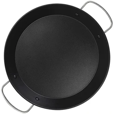 Imagen de Alza ® Basic paellera Valenciana, 32 cm fabricada en acero inoxidable 18/10, apta para uso horno, compatible con todo tipo de cocinas, especial inducción, antiadherente multicapa libre PFOA