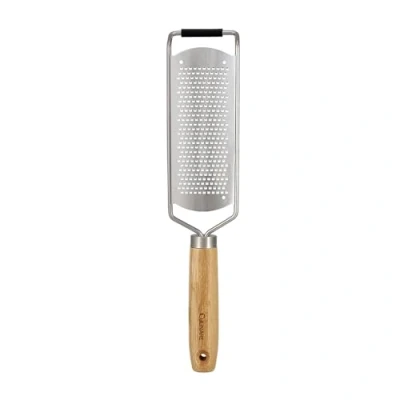 Imagen de Culinare Naturals C70001 Rallador de Cocina Fino, Bambú Sostenible/Acero Inoxidable, 30cm x 7cm, Zester/Rallador Manual Queso y Verduras con Mango