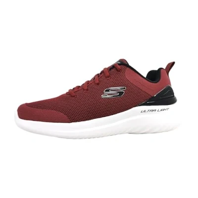 Imagen de Skechers Bounder 2.0 Nasher, Zapatillas de Deporte Hombre, Burgundy Mesh Black Trim 01, 43 EU