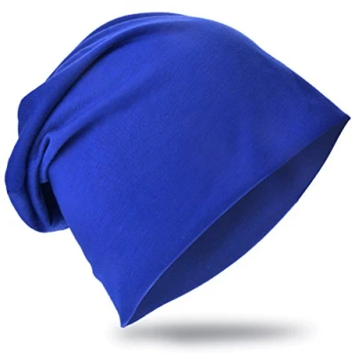 Imagen de Gorro de punto grande, estilo beanie, largo, unisex, unicolor, para hombres y mujeres, moderno marine talla única