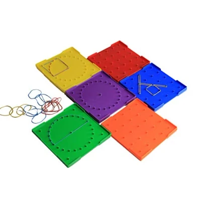 Imagen de WISSNER® aktiv lernen 6 tableros de geometría doble cara (15 cm) RE Plastic®