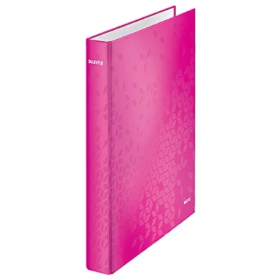 Imagen de Leitz WOW Carpeta de anillas plastificada, A4, Fucsia Metalizado, 1 unidad