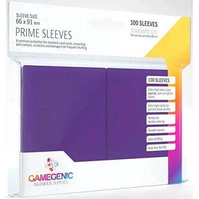 Imagen de Gamegenic GGS11021ML Prime Sleeves (100 Pack), Purple
