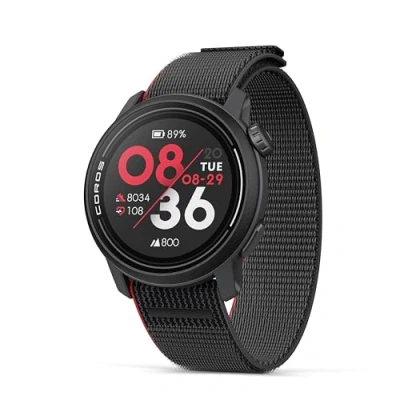 Imagen de COROS Pace 3 Reloj Deportivo GPS, Ligero y cómodo, Batería de 17 días, GPS Doble frecuencia, Frecuencia Cardíaca, Navegación, Seguimiento del sueño, Correr, Bicicleta Esquí Nailon Ink
