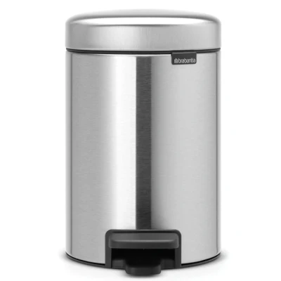 Imagen de Brabantia Newicon Cubo de Basura con Pedal, 3L, Color Fpp Inoxidable, Acero Mate Anti Huellas