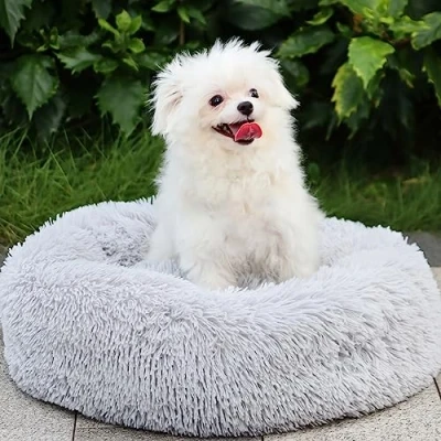 Imagen de MDDK DY cama para perros de 60 cm, lavable a máquina, antideslizante felpa gatos interior, soporte ortopédico relleno profundo