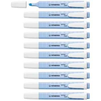 Imagen de Rotulador stabilo fluorescente swing cool pastel azul nublado